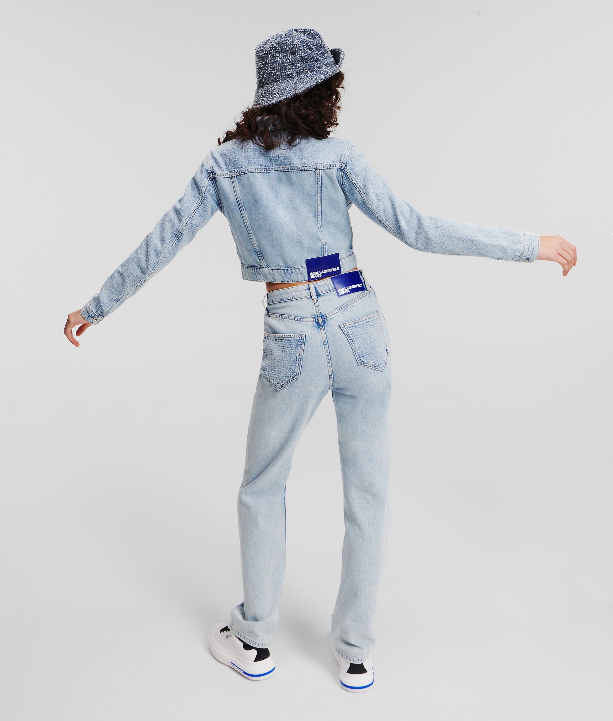 (image for) Eco-Conscious KLJ Bouclé Denim Jacket